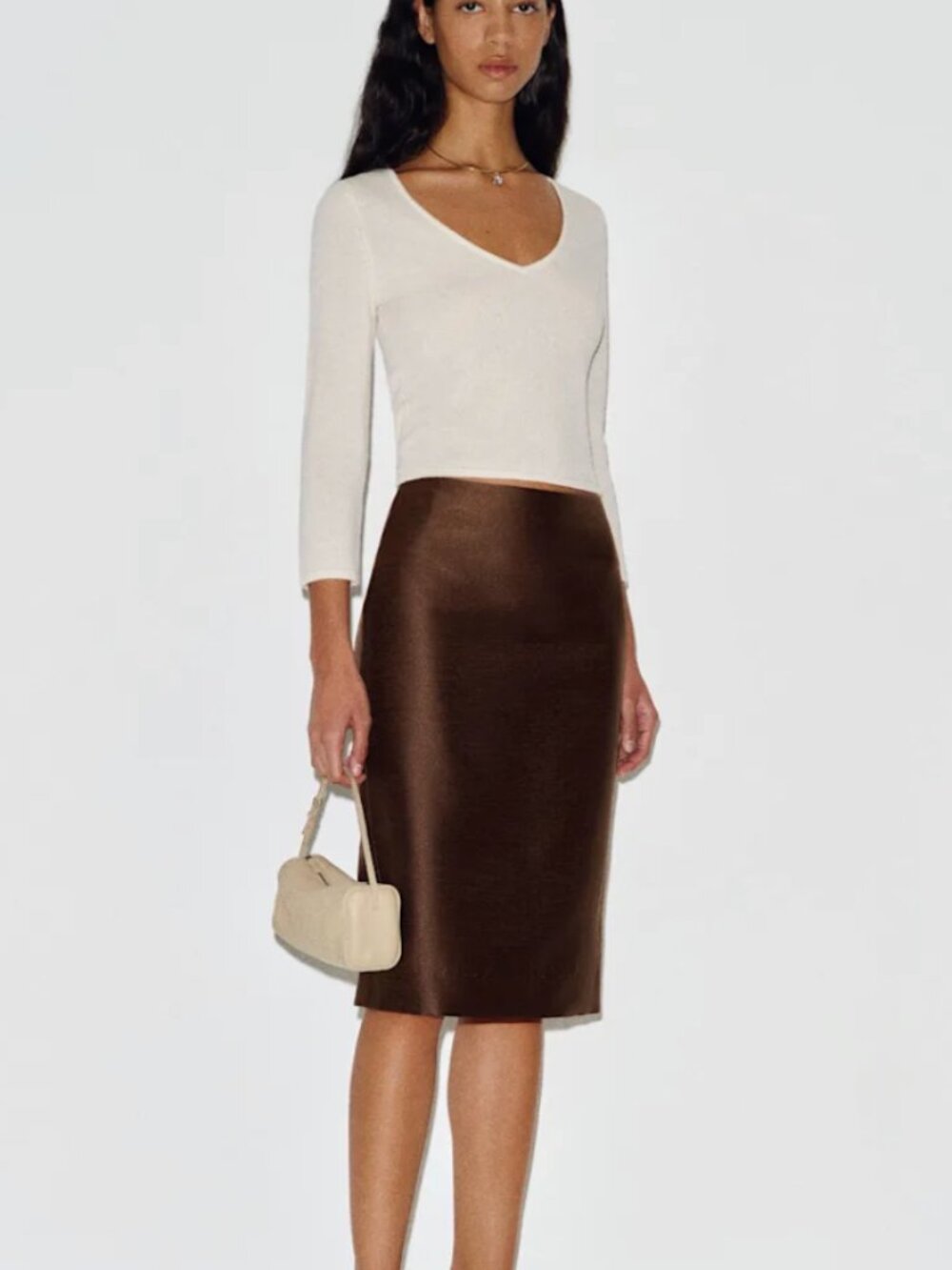 Reformation Fleur Skirt Brown - Size 2